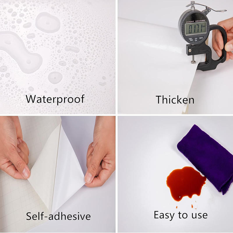 Parlak Beyaz Kendinden Yapışkanlı Dekoratif Folyo