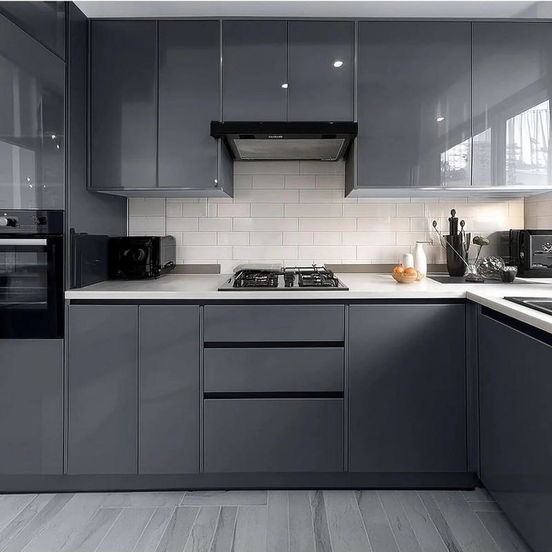 Parlak Koyu Nardo Gri Kendinden Yapışkanlı Folyo